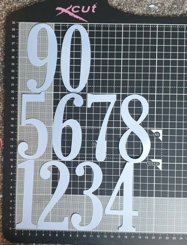 METAL CUTTING DIE - 10 cm - 4 inch - ALPHABET - NUMBERS - 15cm (6 inch) BANNER - Picture 2 of 4