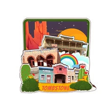 Tombstone Arizona  America Refrigerator magnet 3D travel souvenirs wood craft