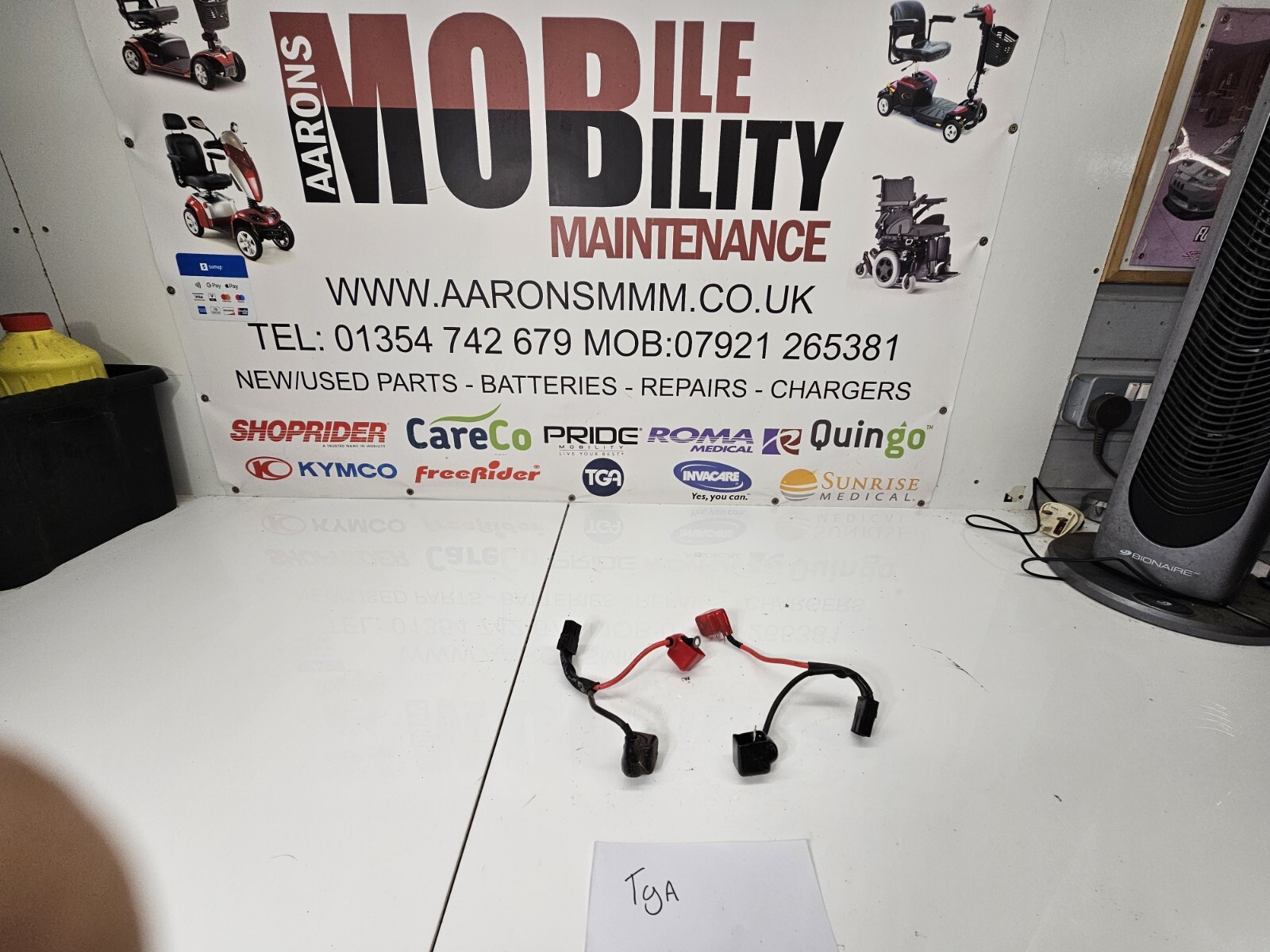 Tga mystere mobility scooter parts Battery Leads Pair eBay