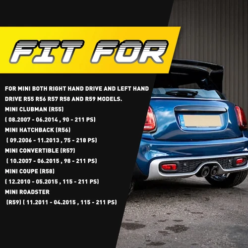 Für Mini R56 R55 R57 R58 R59 2007-2015 51132753603 Heckklappengriff Griffleiste - Bild 4 von 13