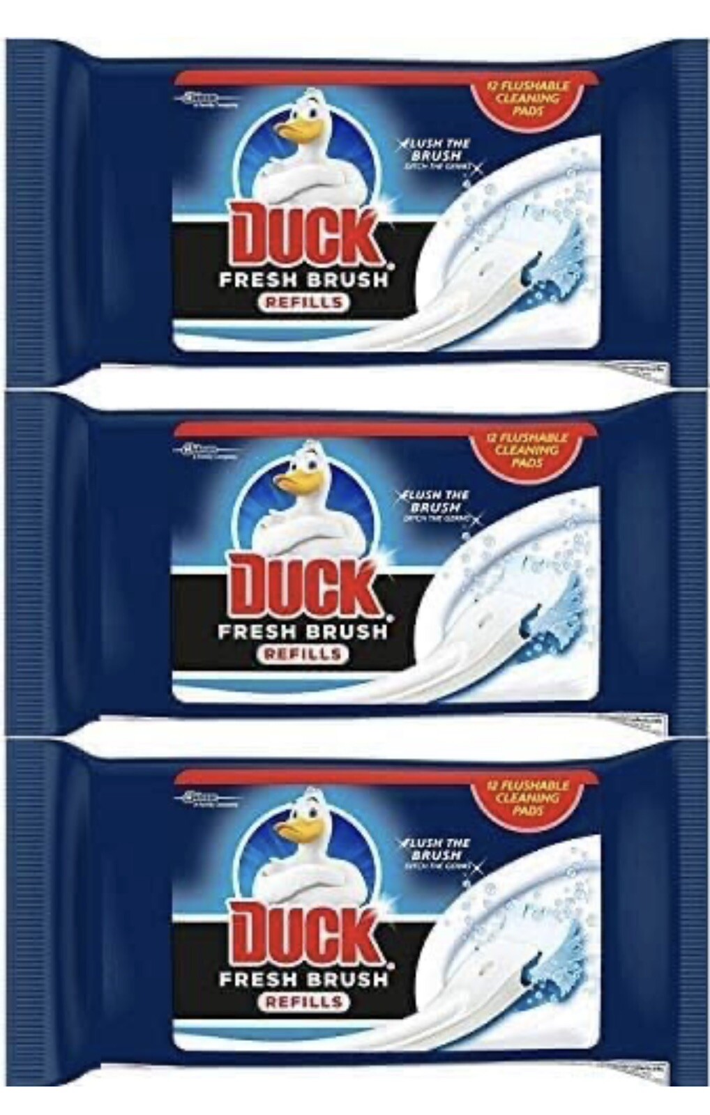 Toilet Duck Refills x3 Cleaning Brush Fresh Pads 12 Per Pack Toilet Cleaner =36 - Image 11