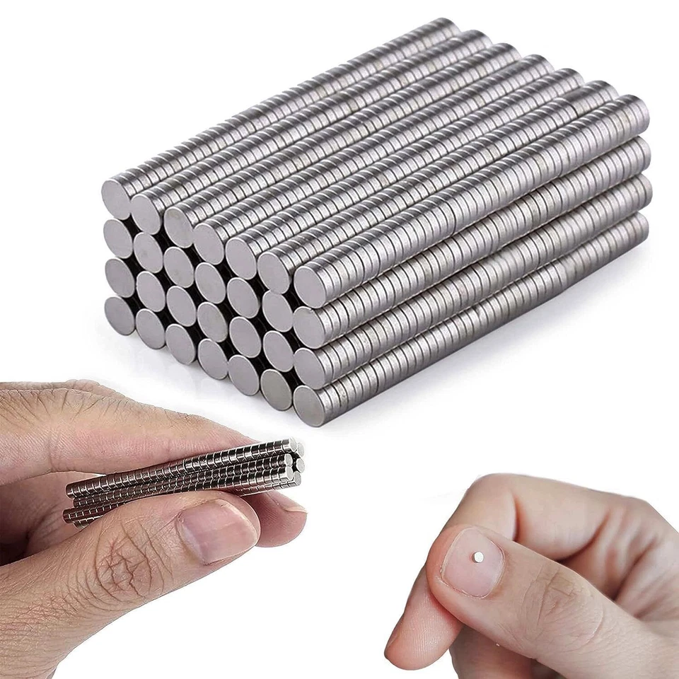 2mm x 1mm N52 Magnet Strong Strongest Multiple Size DIY Craft Fridge Disc