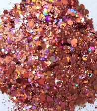 Pink Chunky Nail Glitter 3 grams