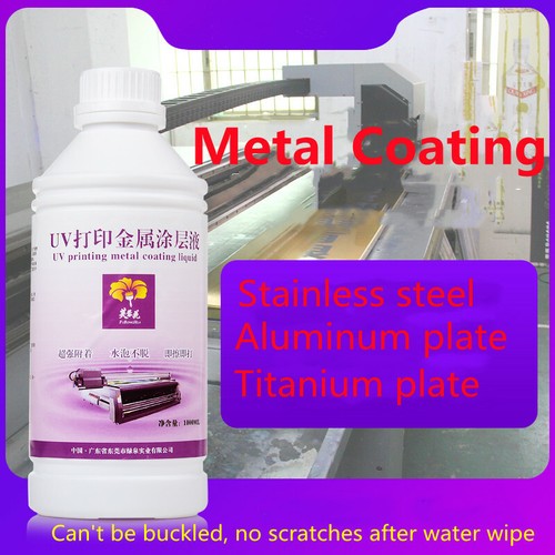 FJ588 High Quality 1000ML UV Metal Coating Liquid For EPSON 1390 TX800 L800 - Picture 2 of 6