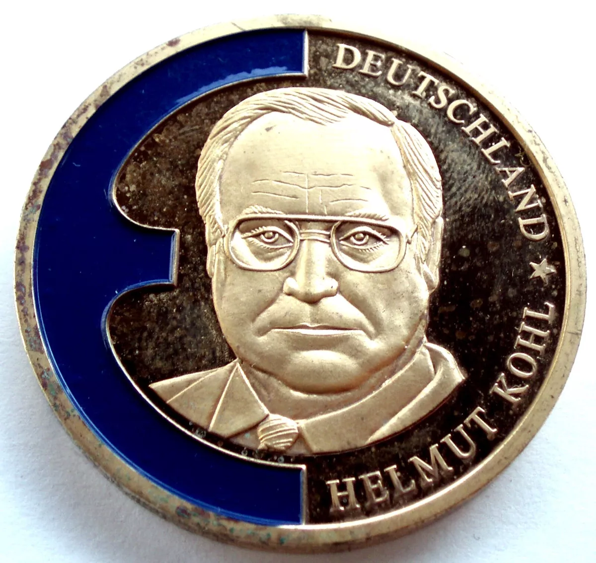 Medal Europa 1998 Deutschland Helmut Kohl + Capsule (9-39)