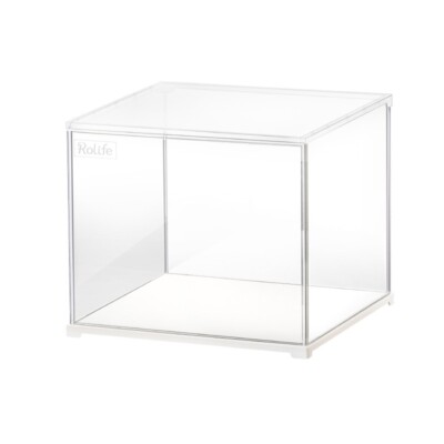 Rolife Display Box Dust Proof for All Miniature House Dollhouse Decor Kid Gift