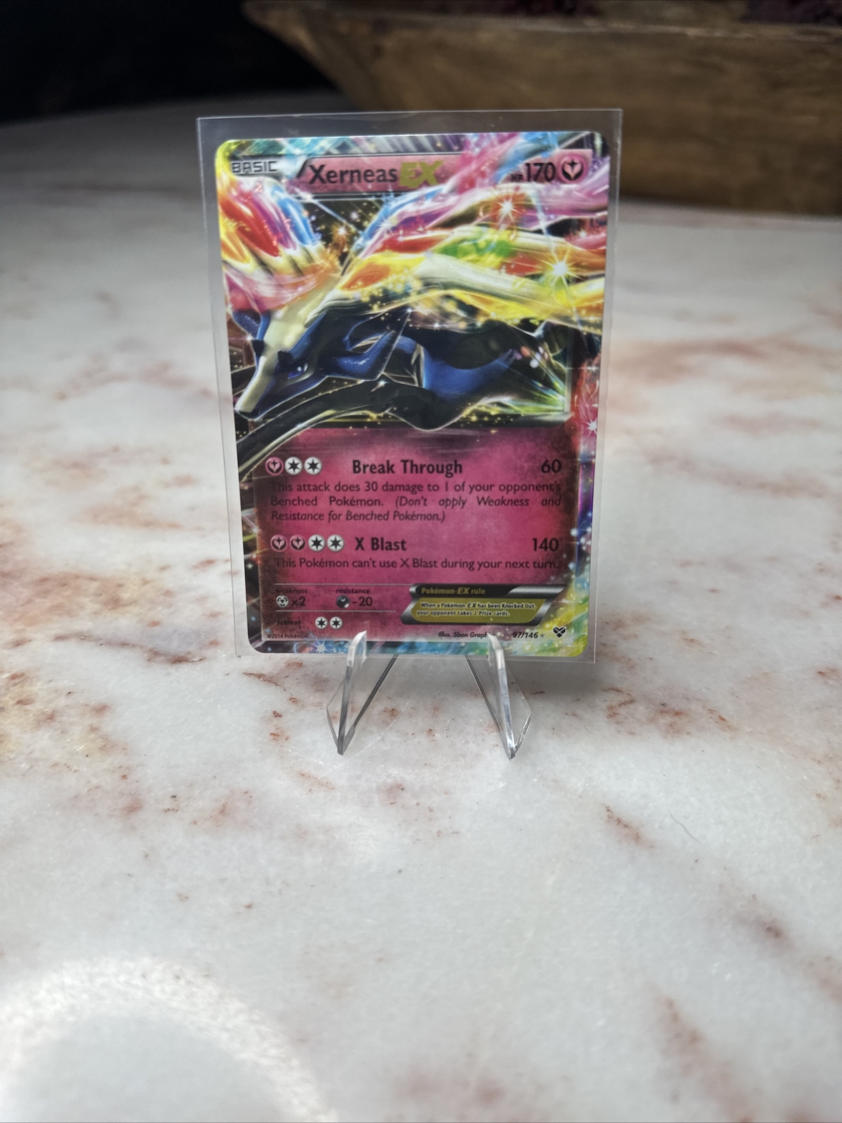 Xerneas EX 97/146 -- Pokemon TCG XY Base Set - Holo Ultra Rare