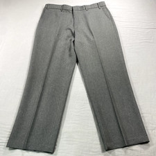 VINTAGE Levi's Pants Mens 40x30 Gray Action Slacks Straight Leg Trousers Casual