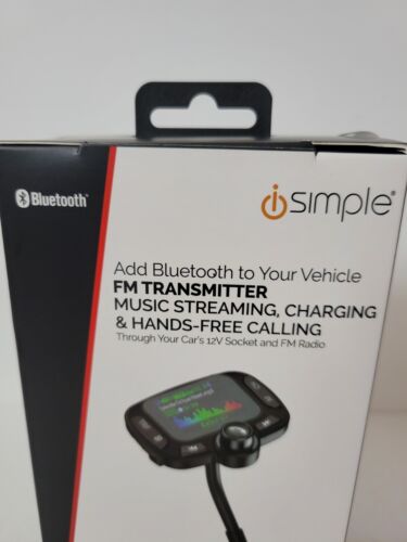 iSimple Bluetooth 5.0 FM Transmitter mit erweiterbarem Arm. Musik-Streaming, Anrufen - Bild 3 von 6