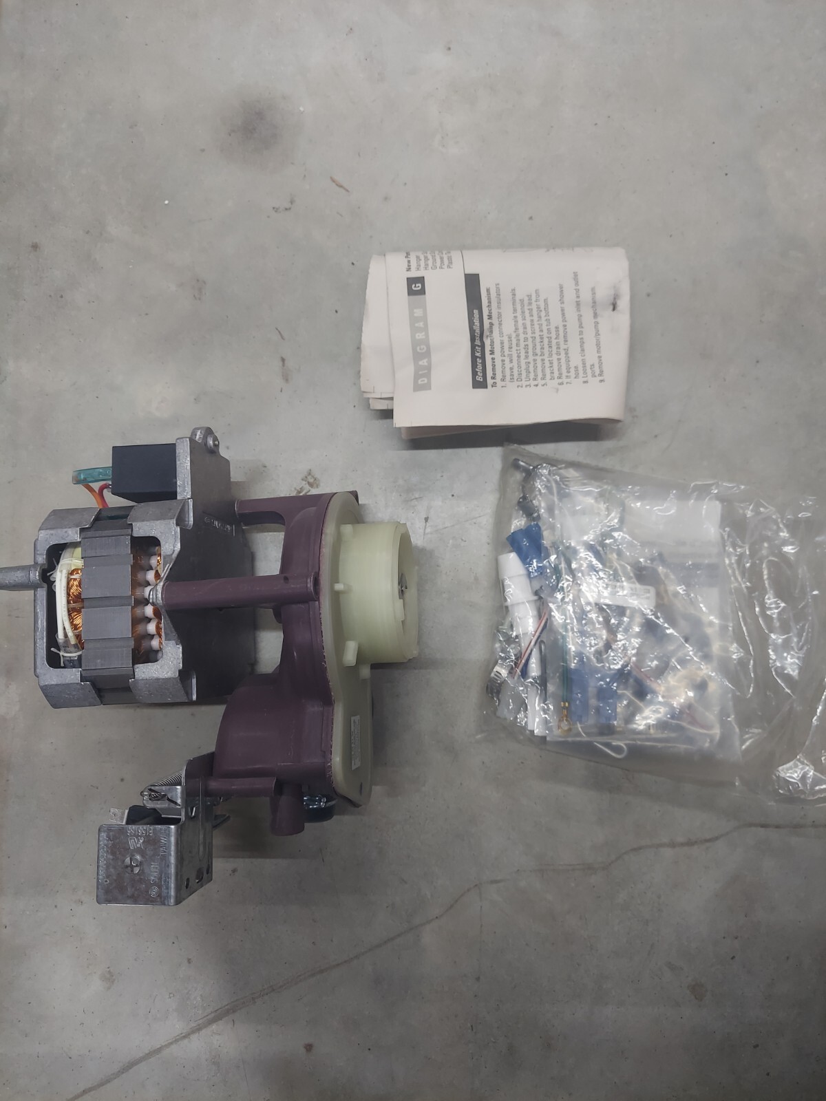 WD26X10013 Dishwasher Pump And Motor Assembly Replacement Part - Compatible With Multiple GE Dishwasher Models