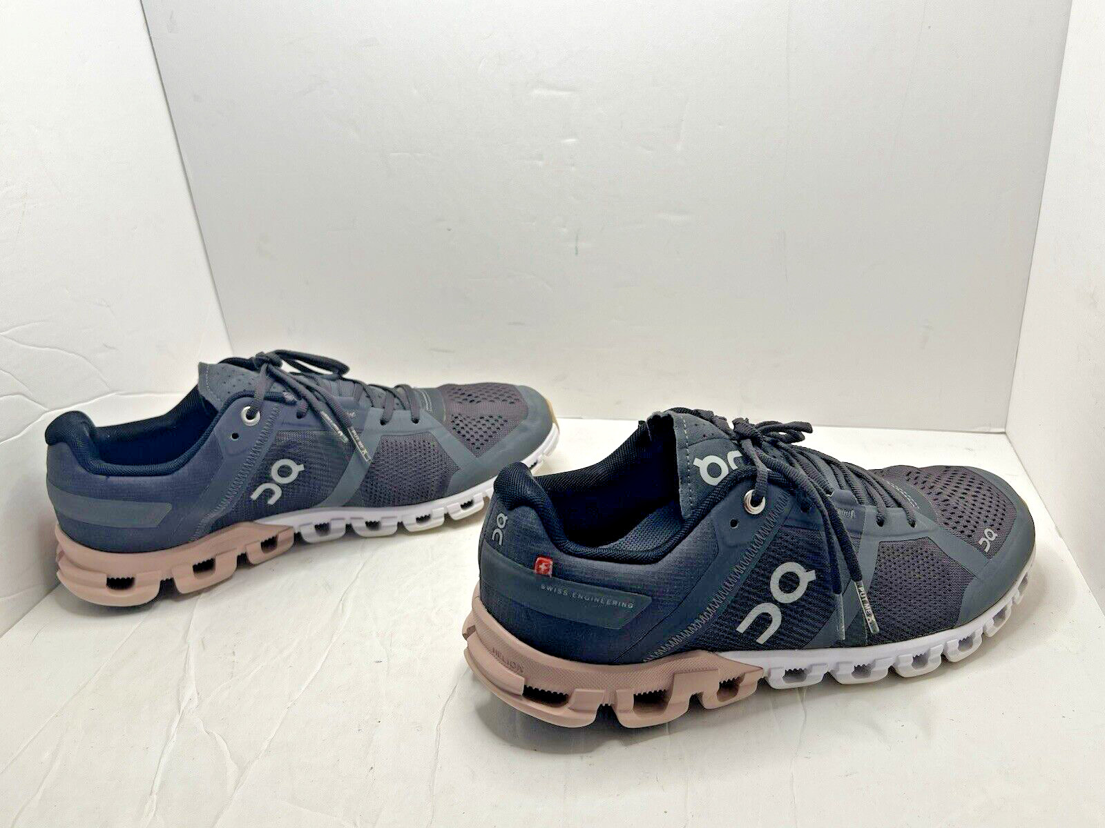 On Cloudflow Women's Running Shoes Sneakers Gray/Rock Rose Size