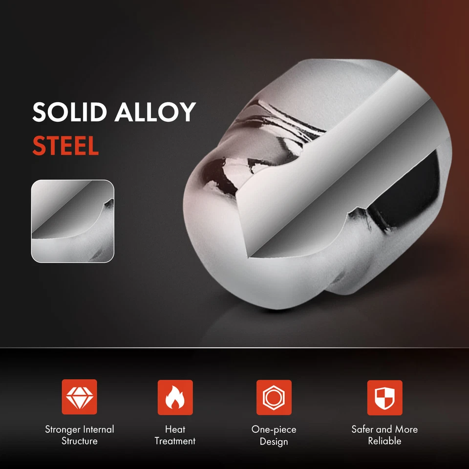 24x Tuerca de rueda delantera y trasera M12-1.25 para Nissan Frontier 350Z Infiniti G20 35 Foto 4 de 4