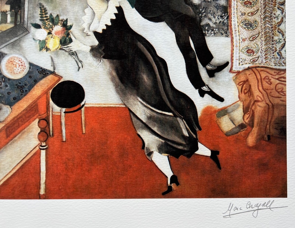 Marc Chagall BIRTHDAY Limited Edition Facsimile Signed Giclee Art