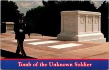 Tomb of the Unknown Soldier Arlington Virginia Vintage Chrome Postcard B14