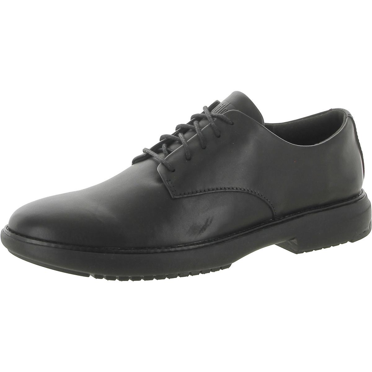 Удобные мужские туфли-дерби Henri из черной кожи Fitflop 10 Medium D BHFO 3113 17590₽