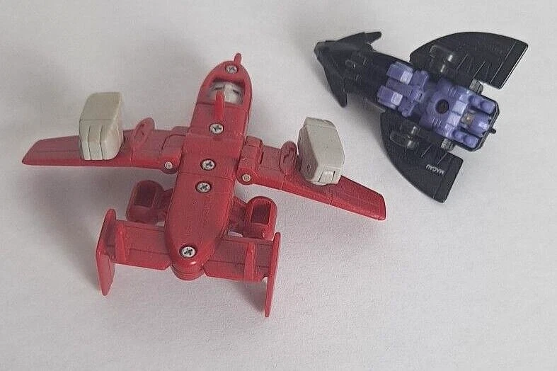 G1 Whisper & Powerglide Micromasters Transformers Air Patrol Vintage Stealth Jet - Image 3 of 4