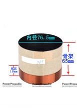 1pc Speaker Parts woofer horn repair replace 76.5mm aluminum bass voice coil