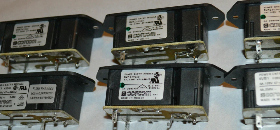 QTY (9) Corcom 6VM1 Power Entry Module - Image 4 of 4