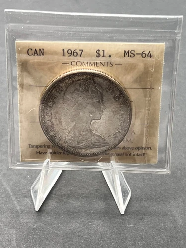 1967 Canada  $1 Dollar ICCS Graded MS-64 Coin