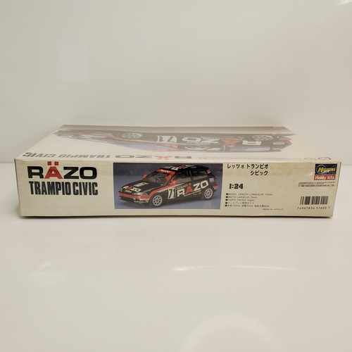 Rare Vintage Hasegawa Razo Trampio #71 Honda Civic EG6 Model Car 51602 1993 - Picture 6 of 6