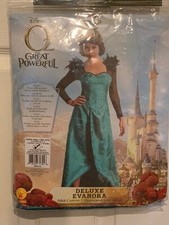NWOT Oz Great  Powerful Deluxe Evanora Costume Adult Sz XS 2-6 Dress Headpiece