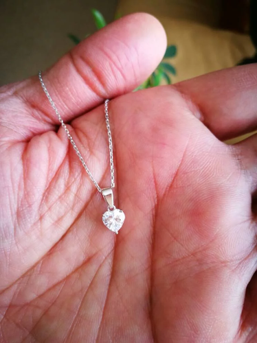 1 Ct Brilliant Solitaire Heart Shape Pendant Necklace In 14k White Gold Finish Ebay 1 Ct Brilliant Solitaire Heart Shape Pendant Necklace In 14k White Gold Finish Ebay