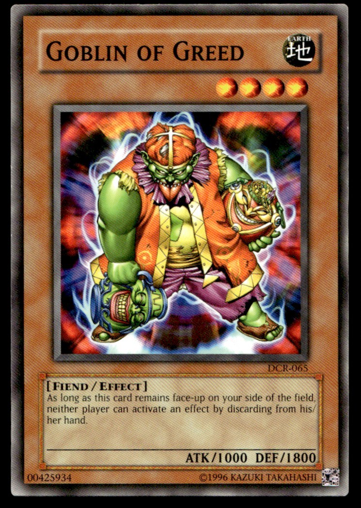 Goblin of Greed - DCR-065 - YuGiOh 