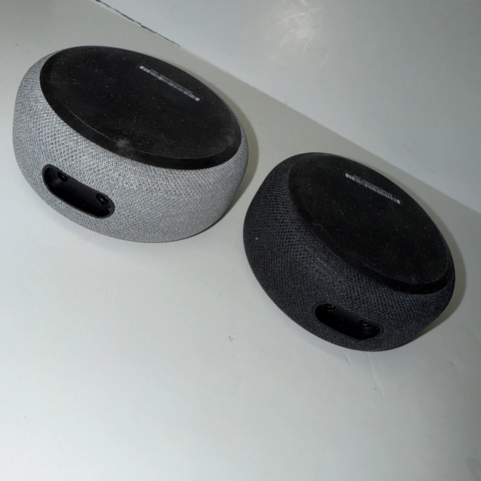 Lot of 2 Amazon Echo Dots Set 3rd Generation D9N29T Black Silver Alexa NO CORDS - Image 4 of 4