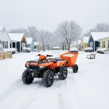 270l Sand & Gravel Spreader/gritter, Utility Tow-atv/utv Lawn Tractor Spreader