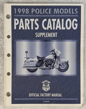 1998 HARLEY DAVIDSON POLICE MODELS PARTS CATALOG SUPPLEMENT 99545-98