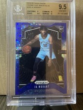 JA MORANT 2019 PANINI PRIZM #249 FAST BREAK BLUE ROOKIE RC /175 BGS 9.5 GEM