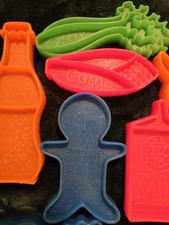 1972 Vintage Mattel Play Food Tuff Stuff Plastic Grocery Pretend Play 11 Pieces