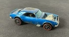 Hot Wheels Redline Heavy Chevy Blue 1:64 Diecast Car Redline Wheels 1969