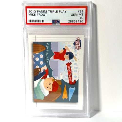 2013 Panini Triple Play - Mike Trout #91 PSA 10 - POP 19