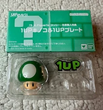 S.H.Figuarts Bandai Nintendo Super Mario 1 Up Mushroom Opened Box