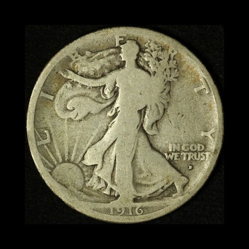 Photo of a 1916-D Walking Liberty Half Dollar from an eBay listing that sold on Jul 20, 2026