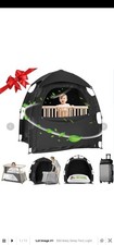 KinderRoll Blackout Sleep Tent for Pack an... Pouches, Block 98 Light, Black