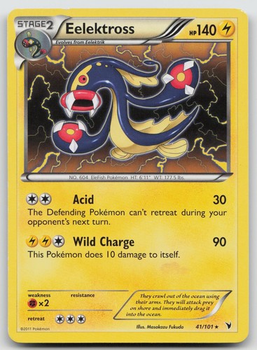 Eelektross (Noble Victories) 41/101 Deck Exclusives Pokemon Heavily Played F1025