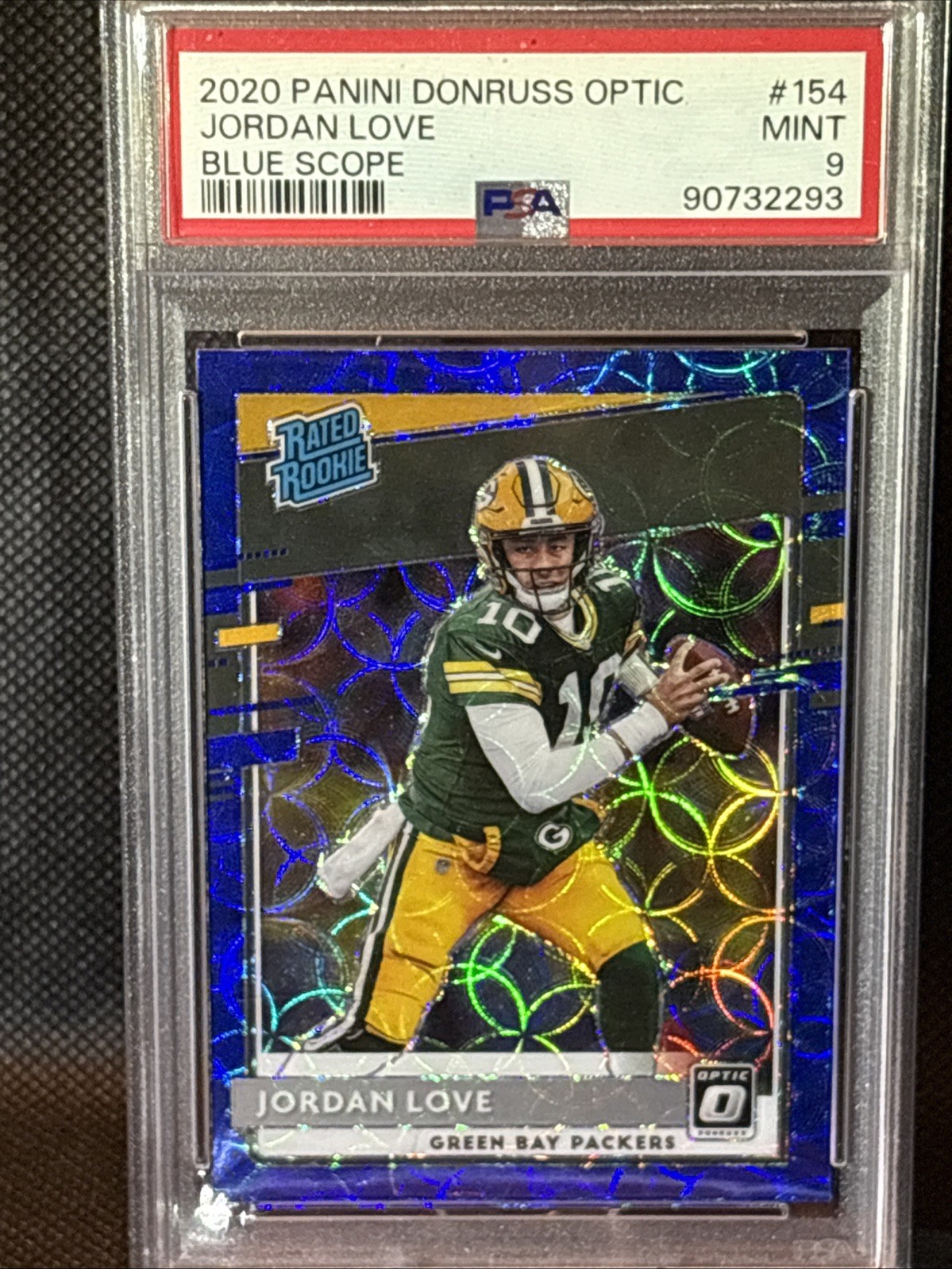 2020 Donruss Optic Rated Rookies Jordan Love #154 Blue Scope Prizm (RC) 💎 Mint