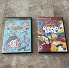 Lot of 2 PS2 Games Breakin Da Rules & The Simpsons Road Rage Discs Rare