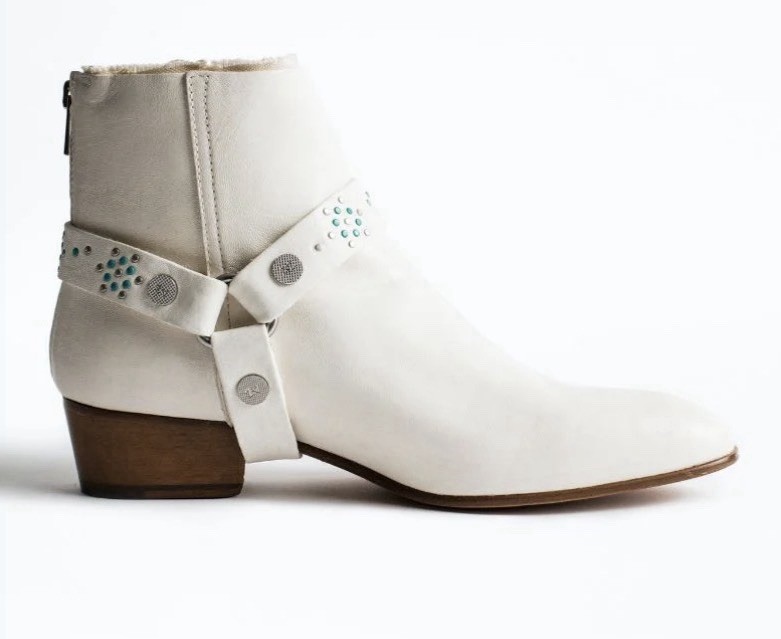 Zadig & Voltaire Women's Sonlux Crush Leather Booties Sz. 38 US 7 Sold Out image 3