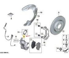 MINI COOPER J01 Bremssattel vorne links 34108846691 NEU ORIGINAL
