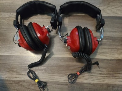 Racing Electronics RE-24 Headset Headphones Lot Of 2 Volume Adjustment TESTED