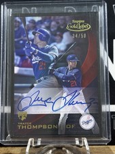 2016 Topps Gold Label Trayce Thompson Auto Black Framed #/50 LA Dodgers GLFA-TTO