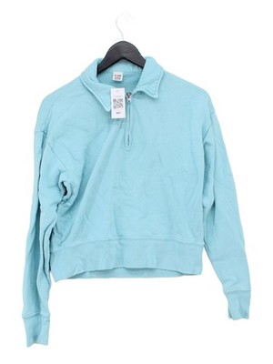 Re/Done Damen Hoodie S Blau 100% Baumwolle Pullover