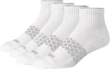 Hanes mens Absolute Active Cushioned Ankle Socks, Moisture 6-12, White 