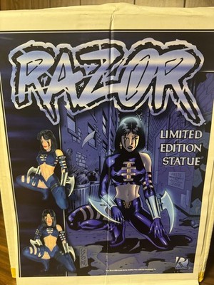 1999 ''RAZOR'' Limited Edition Everette Hartsoe Design Statue Bolt Entertainment