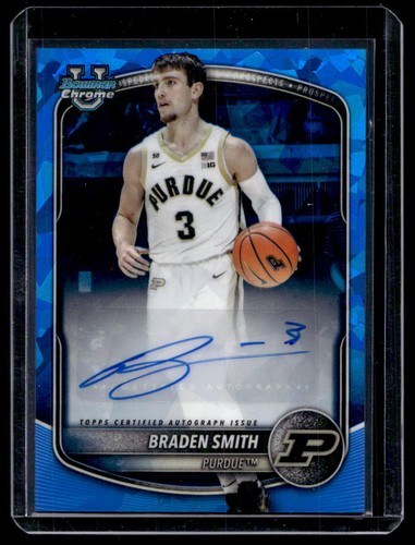 2025-26 Bowman Chrome University Sapphire Braden Smith Prospects Auto #CPA-BM
