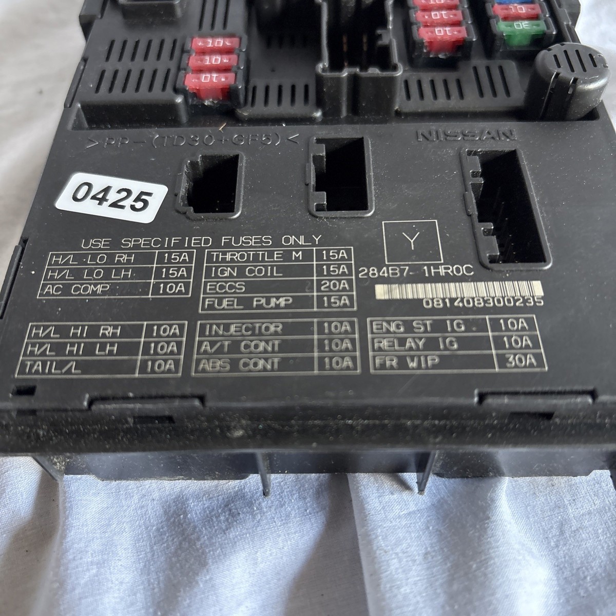 13-14 Nissan Versa OEM IPDM Engine Control Room 284B71HR3A