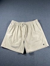 Hurley Men's Hybrid Elastic Waist Board Shorts KhakiSize Large